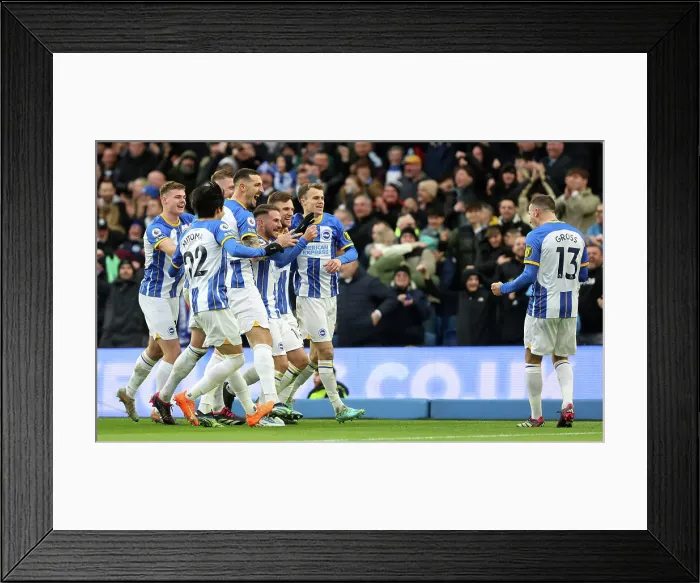 Framed Print : Joel Veltman's Double: Brighton & Hove Albion Take 2-0 Lead Over West Ham United (04MAR23) Framed Print : Joel Veltman's Double: Brighton & Hove Albion Take 2-0 Lead Over West Ham United (04MAR23)