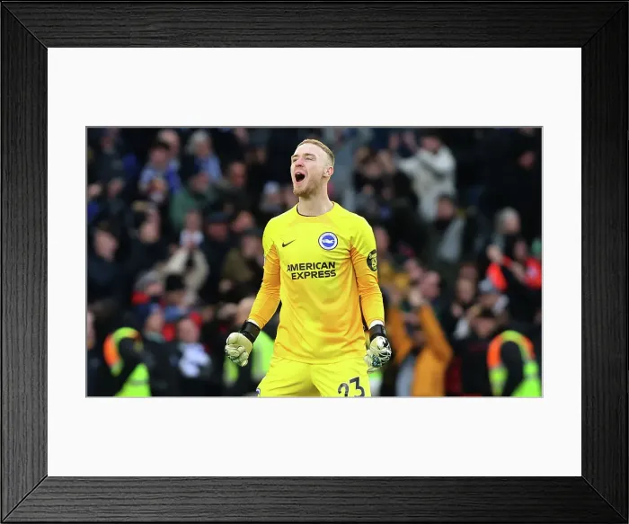 Framed Print : Brighton & Hove Albion's 3-0 Victory Over West Ham United: Jason Steele's Emotional Celebration (04MAR23) Framed Print : Brighton & Hove Albion's 3-0 Victory Over West Ham United: Jason Steele's Emotional Celebration (04MAR23)