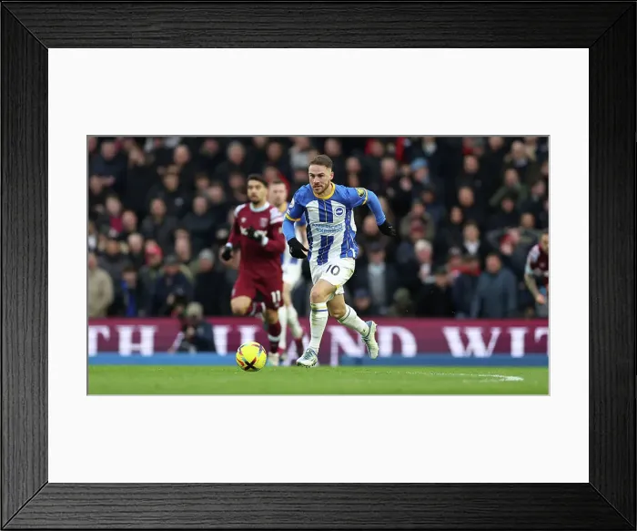 Framed Print : Intense Premier League Clash: Brighton & Hove Albion vs. West Ham United (04MAR23)