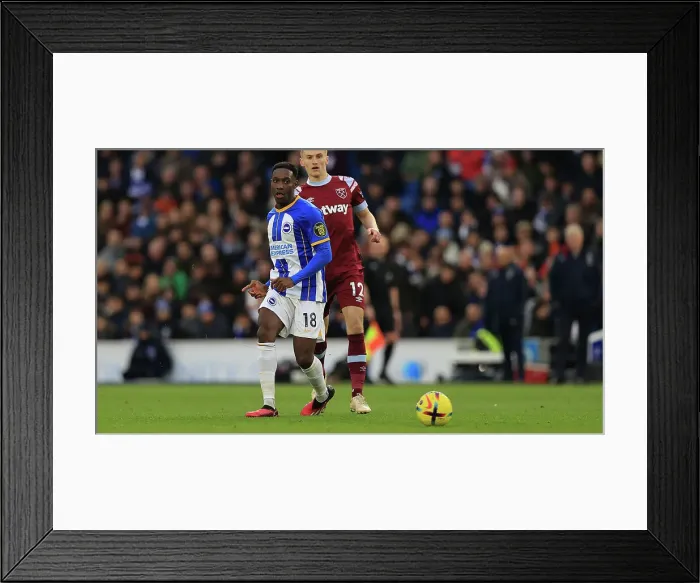 Framed Print : Intense Premier League Clash: Brighton & Hove Albion vs. West Ham United (04MAR23) Framed Print : Intense Premier League Clash: Brighton & Hove Albion vs. West Ham United (04MAR23)