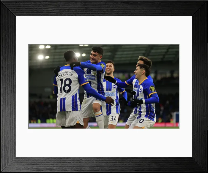 Framed Print : Intense Premier League Clash: Brighton & Hove Albion vs. West Ham United (04MAR23) Framed Print : Intense Premier League Clash: Brighton & Hove Albion vs. West Ham United (04MAR23)
