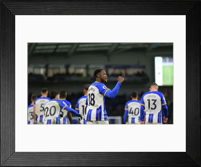 Framed Print : Intense Premier League Clash: Brighton & Hove Albion vs. West Ham United (04MAR23)