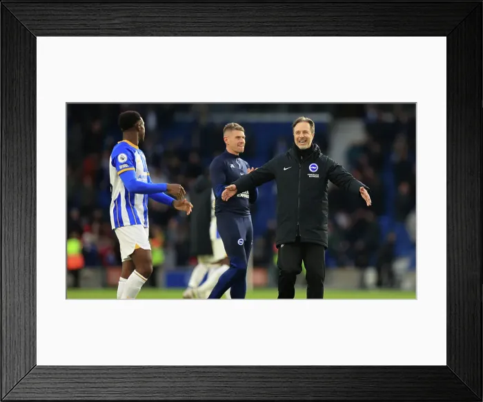 Framed Print : Intense Premier League Clash: Brighton & Hove Albion vs. West Ham United (04MAR23)