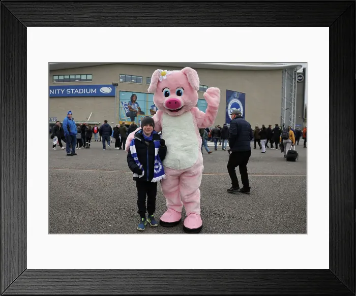 Framed Print : Intense Premier League Clash: Brighton & Hove Albion vs. West Ham United (04MAR23)