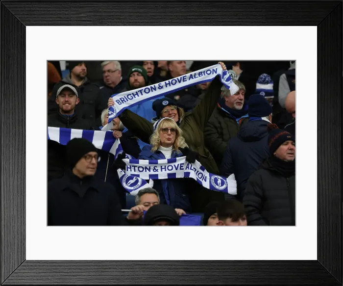 Framed Print : Intense Premier League Clash: Brighton & Hove Albion vs. West Ham United (04MAR23)