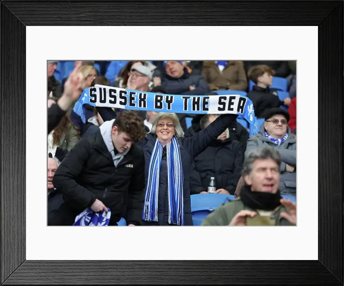Framed Print : Intense Premier League Clash: Brighton & Hove Albion vs. West Ham United (04MAR23) Framed Print : Intense Premier League Clash: Brighton & Hove Albion vs. West Ham United (04MAR23)