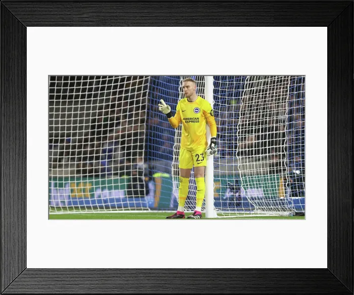 Framed Print : Jason Steele Leads Brighton's Defense Against Crystal Palace (15MAR23) Framed Print : Jason Steele Leads Brighton's Defense Against Crystal Palace (15MAR23)