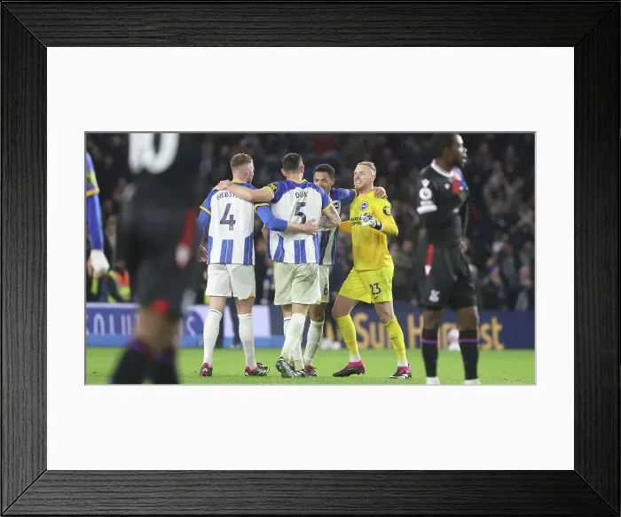 Framed Print : Brighton & Hove Albion: Celebrating a Hard-Fought Victory Over Crystal Palace (15MAR23) Framed Print : Brighton & Hove Albion: Celebrating a Hard-Fought Victory Over Crystal Palace (15MAR23)