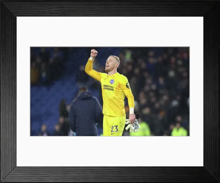 Framed Print : Brighton and Hove Albion's Thrilling Victory Over Crystal Palace (15MAR23): A Moment of Celebration for Jason Steele and the Seagulls Framed Print : Brighton and Hove Albion's Thrilling Victory Over Crystal Palace (15MAR23): A Moment of Celebration for Jason Steele and the Seagulls