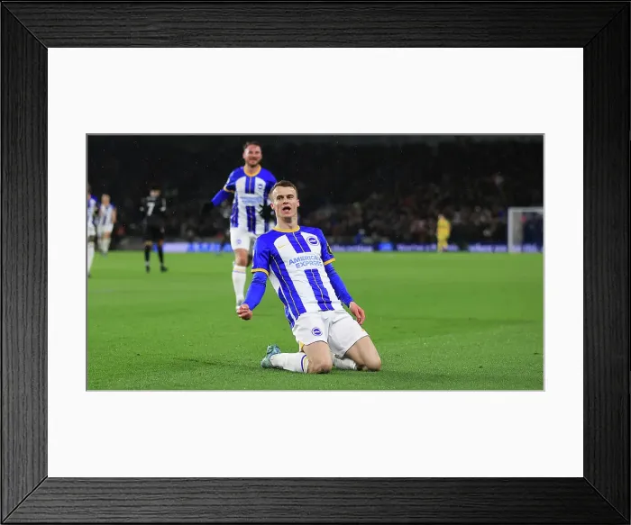 Framed Print : Intense Rivalry Unfolds: Brighton vs. Crystal Palace (15MAR23) - Premier League Showdown at American Express Community Stadium