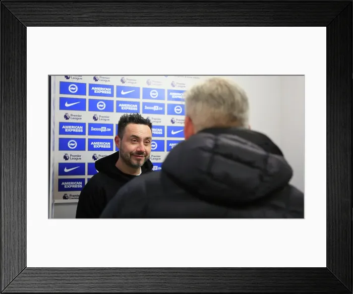 Framed Print : Intense Premier League Rivalry: Brighton & Hove Albion vs. Crystal Palace (15MAR23) Framed Print : Intense Premier League Rivalry: Brighton & Hove Albion vs. Crystal Palace (15MAR23)