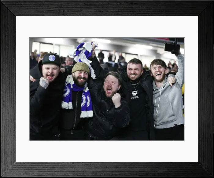Framed Print : Intense Premier League Rivalry: Brighton & Hove Albion vs. Crystal Palace (15MAR23) Framed Print : Intense Premier League Rivalry: Brighton & Hove Albion vs. Crystal Palace (15MAR23)