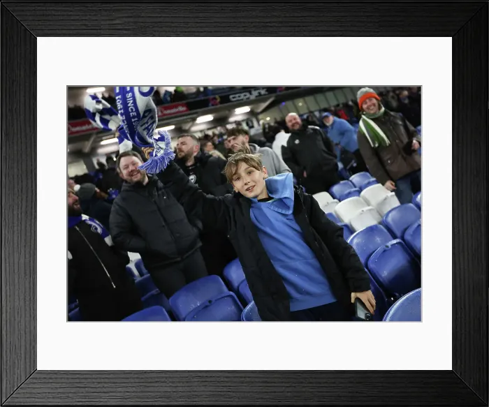 Framed Print : Brighton vs. Crystal Palace: Intense Premier League Clash at American Express Community Stadium (15MAR23)