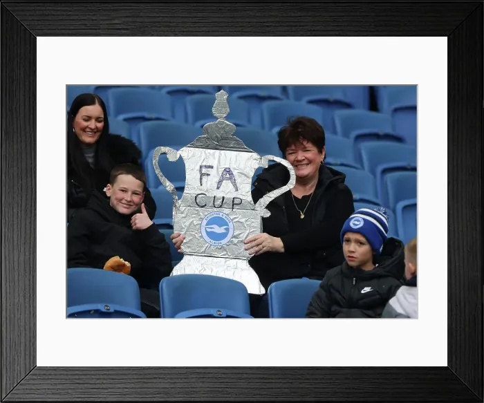 Framed Print : Brighton and Hove Albion vs. Grimsby Town: FA Cup Quarter-Final Showdown (2022 / 23) Framed Print : Brighton and Hove Albion vs. Grimsby Town: FA Cup Quarter-Final Showdown (2022 / 23)