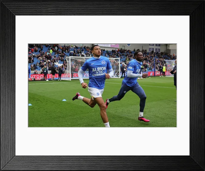 Framed Print : Intense Premier League Clash: Brighton & Hove Albion vs. Brentford (01APR23)