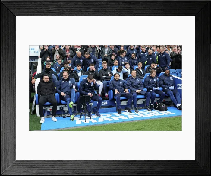 Framed Print : Intense Premier League Clash: Brighton & Hove Albion vs. Brentford (01APR23) Framed Print : Intense Premier League Clash: Brighton & Hove Albion vs. Brentford (01APR23)