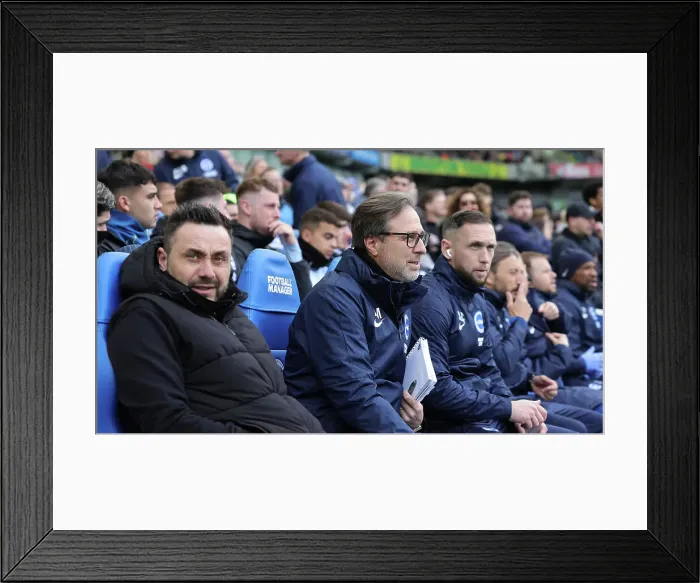Framed Print : Intense Premier League Clash: Brighton & Hove Albion vs. Brentford (01APR23) Framed Print : Intense Premier League Clash: Brighton & Hove Albion vs. Brentford (01APR23)