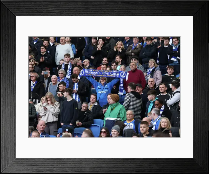 Framed Print : Intense Premier League Clash: Brighton & Hove Albion vs. Brentford (01APR23)