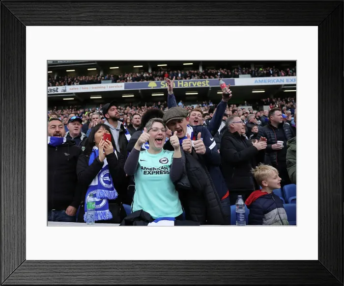 Framed Print : Intense Premier League Clash: Brighton & Hove Albion vs. Brentford (01APR23) Framed Print : Intense Premier League Clash: Brighton & Hove Albion vs. Brentford (01APR23)
