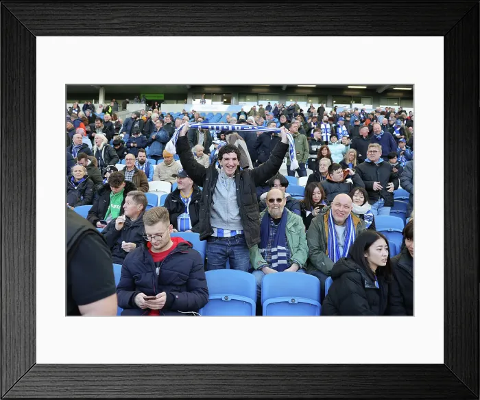 Framed Print : Intense Premier League Clash: Brighton & Hove Albion vs. Brentford (01APR23)