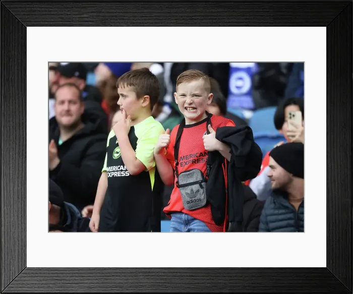 Framed Print : Intense Premier League Clash: Brighton & Hove Albion vs. Brentford (01APR23)
