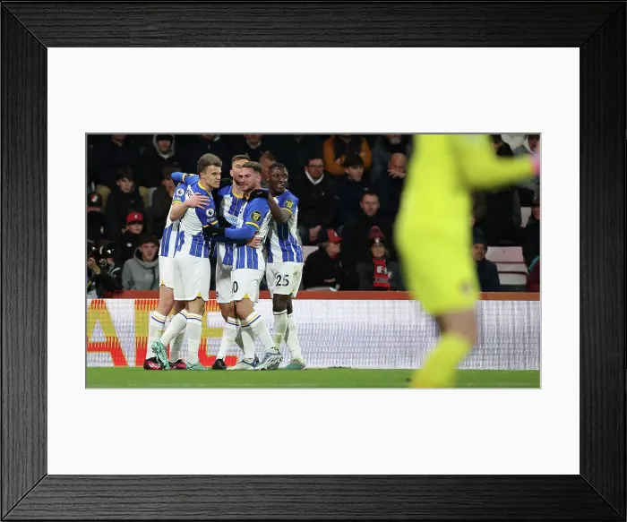 Framed Print : Brighton's Midfield Triumvirate: March, Mac Allister, Caicedo Shine in AFC Bournemouth Clash (04APR23) Framed Print : Brighton's Midfield Triumvirate: March, Mac Allister, Caicedo Shine in AFC Bournemouth Clash (04APR23)