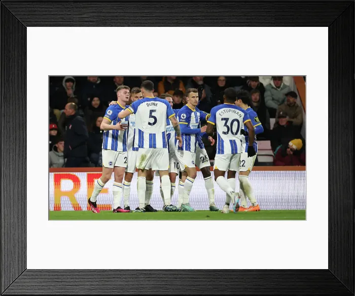Framed Print : March, Mac Allister, and Caicedo in Action: Brighton's Midfield Triumvirate Shine vs. AFC Bournemouth (04APR23) Framed Print : March, Mac Allister, and Caicedo in Action: Brighton's Midfield Triumvirate Shine vs. AFC Bournemouth (04APR23)