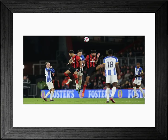 Framed Print : Intense Premier League Showdown: Bournemouth vs. Brighton (04APR23) - Battle at Vitality Stadium Framed Print : Intense Premier League Showdown: Bournemouth vs. Brighton (04APR23) - Battle at Vitality Stadium