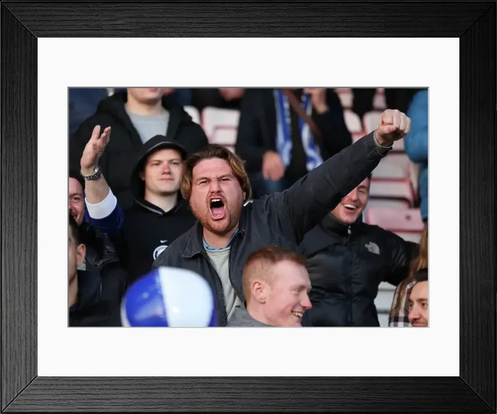 Framed Print : Intense Premier League Clash: Bournemouth vs. Brighton (04APR23)