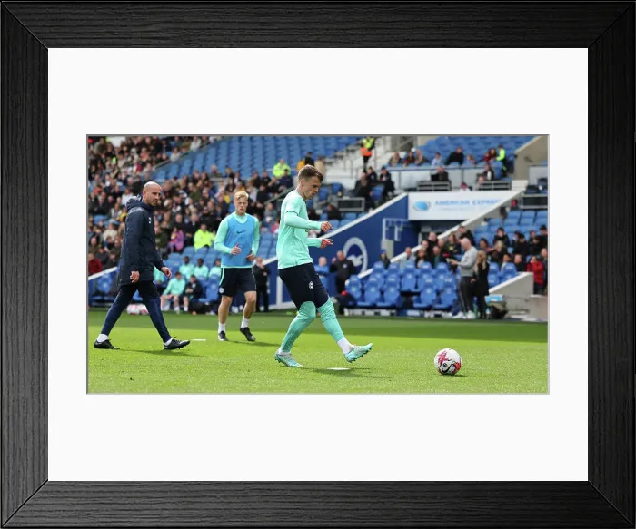 Framed Print : Open Training Session at American Express Community Stadium: Brighton & Hove Albion FC in Action (April 11, 2023)