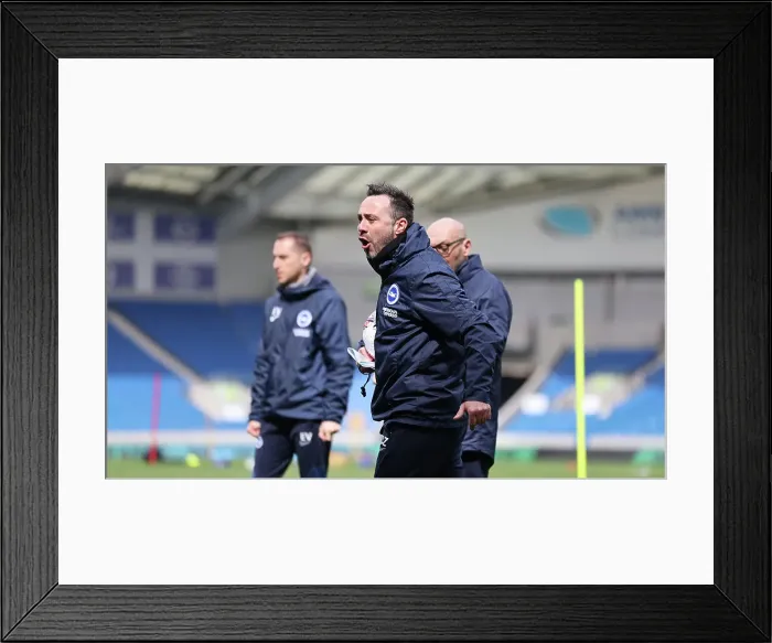 Framed Print : Open Training Day: Brighton & Hove Albion FC at American Express Community Stadium, 11 April 2023 Framed Print : Open Training Day: Brighton & Hove Albion FC at American Express Community Stadium, 11 April 2023