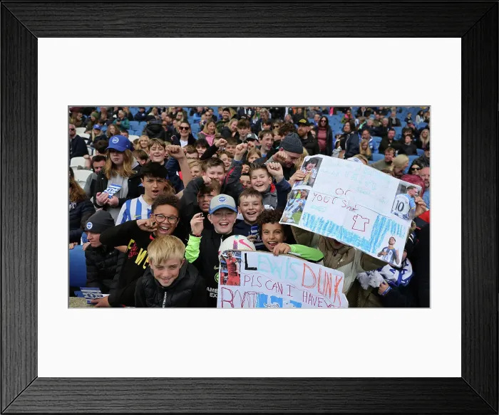 Framed Print : Brighton & Hove Albion FC Open Training Session at American Express Community Stadium, 11 April 2023 Framed Print : Brighton & Hove Albion FC Open Training Session at American Express Community Stadium, 11 April 2023
