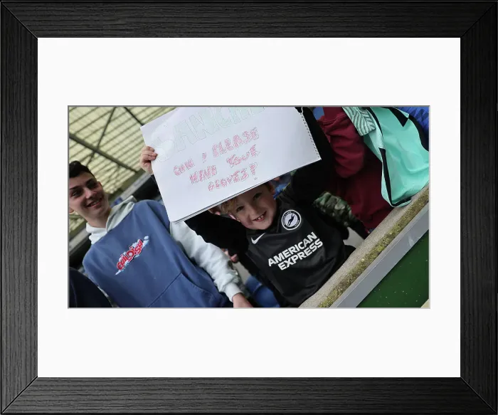 Framed Print : Open Training Session at American Express Community Stadium: Brighton & Hove Albion FC in Action (April 11, 2023)