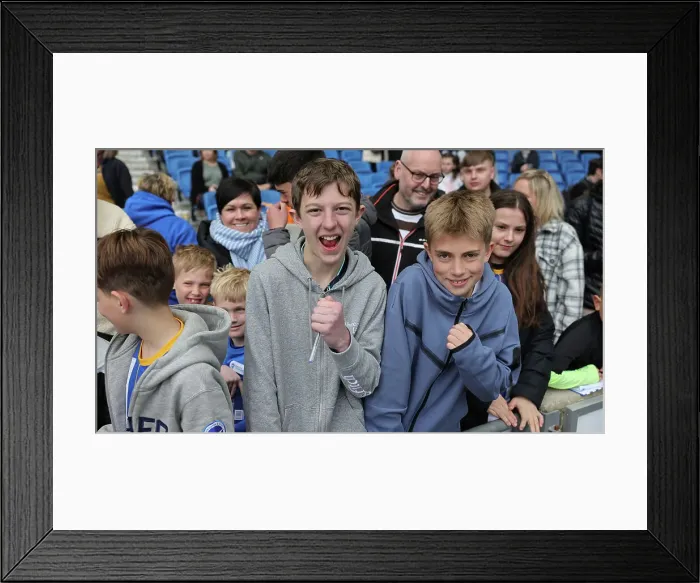 Framed Print : Open Training Session at American Express Community Stadium: Brighton & Hove Albion FC in Action (April 11, 2023)