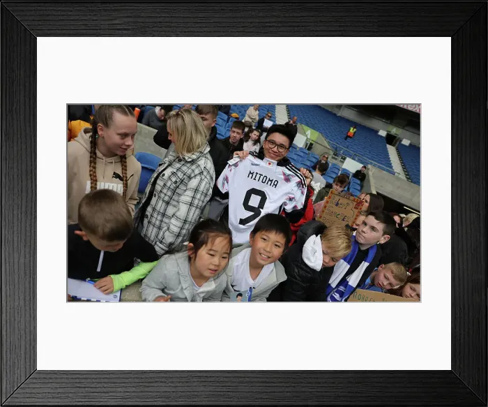 Framed Print : Brighton & Hove Albion FC: Open Training at American Express Community Stadium (April 11, 2023) Framed Print : Brighton & Hove Albion FC: Open Training at American Express Community Stadium (April 11, 2023)