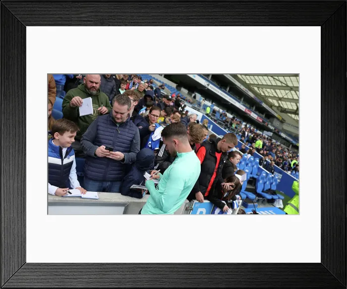 Framed Print : Open Training Session at American Express Community Stadium: Brighton & Hove Albion FC in Action (April 11, 2023)