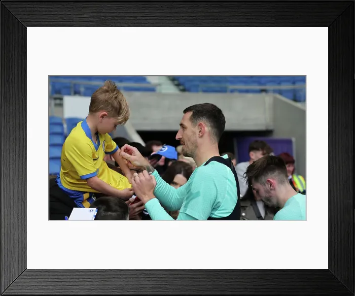 Framed Print : Brighton & Hove Albion FC: Open Training at American Express Community Stadium - 11 April 2023 Framed Print : Brighton & Hove Albion FC: Open Training at American Express Community Stadium - 11 April 2023