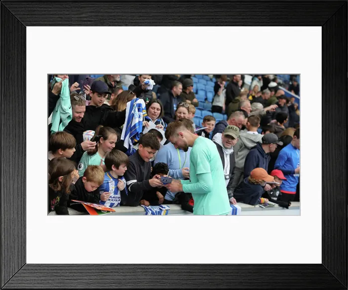 Framed Print : Open Training Session at American Express Community Stadium: Brighton & Hove Albion FC in Action (April 11, 2023)