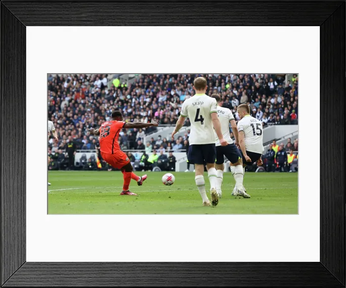 Framed Print : Intense Premier League Clash: Tottenham vs. Brighton (08APR23) Framed Print : Intense Premier League Clash: Tottenham vs. Brighton (08APR23)