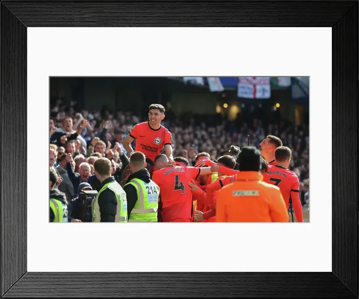 Framed Print : Premier League Battle: Chelsea vs. Brighton & Hove Albion (15APR23) Framed Print : Premier League Battle: Chelsea vs. Brighton & Hove Albion (15APR23)