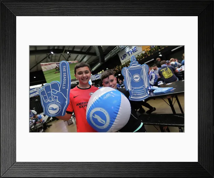 Framed Print : Brighton and Hove Albion vs Manchester United: FA Cup Semi-Final Showdown at Wembley (23APR23)