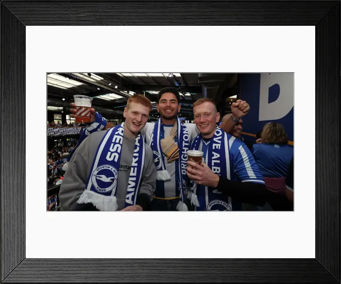 Framed Print : Brighton and Hove Albion vs Manchester United: FA Cup Semi-Final Showdown at Wembley (23APR23) Framed Print : Brighton and Hove Albion vs Manchester United: FA Cup Semi-Final Showdown at Wembley (23APR23)
