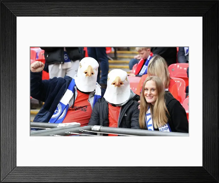 Framed Print : FA Cup Semi-Final Showdown: Brighton and Hove Albion vs Manchester United at Wembley Stadium (23APR23) Framed Print : FA Cup Semi-Final Showdown: Brighton and Hove Albion vs Manchester United at Wembley Stadium (23APR23)