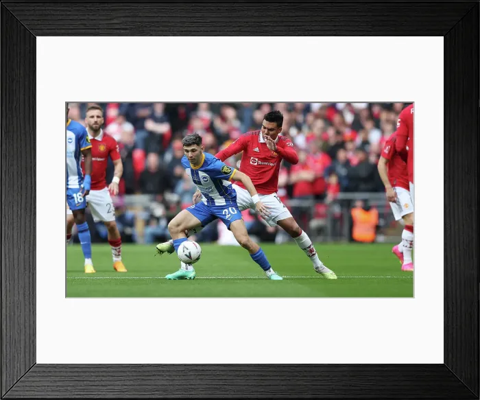 Framed Print : FA Cup Semi-Final Showdown: Brighton & Hove Albion vs Manchester United at Wembley Stadium (23APR23) Framed Print : FA Cup Semi-Final Showdown: Brighton & Hove Albion vs Manchester United at Wembley Stadium (23APR23)