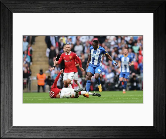 Framed Print : FA Cup Semi-Final 2022 / 23: Epic Showdown - Brighton & Hove Albion vs Manchester United at Wembley Stadium (23APR23) Framed Print : FA Cup Semi-Final 2022 / 23: Epic Showdown - Brighton & Hove Albion vs Manchester United at Wembley Stadium (23APR23)