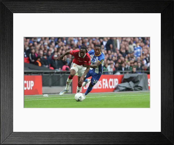 Framed Print : Epic Showdown: Brighton & Hove Albion vs. Manchester United in the FA Cup Semi-Final at Wembley Stadium (23APR23) Framed Print : Epic Showdown: Brighton & Hove Albion vs. Manchester United in the FA Cup Semi-Final at Wembley Stadium (23APR23)