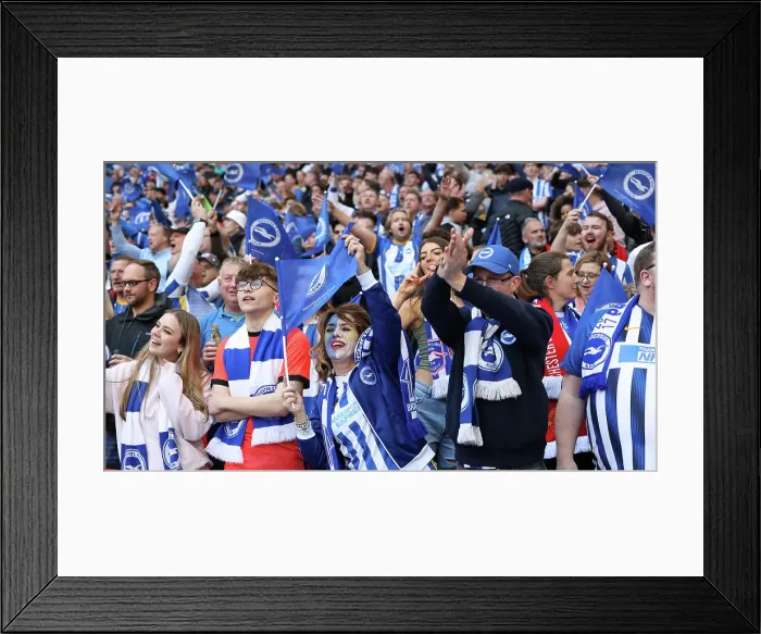 Framed Print : Sea of Seagulls: Brighton and Hove Albion FA Cup Semi-Final vs Manchester United at Wembley (23APR23) Framed Print : Sea of Seagulls: Brighton and Hove Albion FA Cup Semi-Final vs Manchester United at Wembley (23APR23)