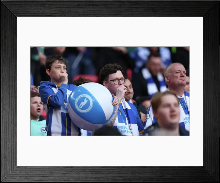 Framed Print : Sea of Albion Fans at Wembley: FA Cup Semi-Final vs Manchester United (23APR23) Framed Print : Sea of Albion Fans at Wembley: FA Cup Semi-Final vs Manchester United (23APR23)