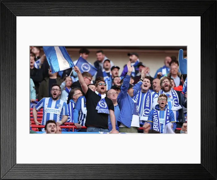 Framed Print : Sea of Albion: Brighton and Hove FA Cup Semi-Final vs Manchester United at Wembley Stadium (23APR23) Framed Print : Sea of Albion: Brighton and Hove FA Cup Semi-Final vs Manchester United at Wembley Stadium (23APR23)