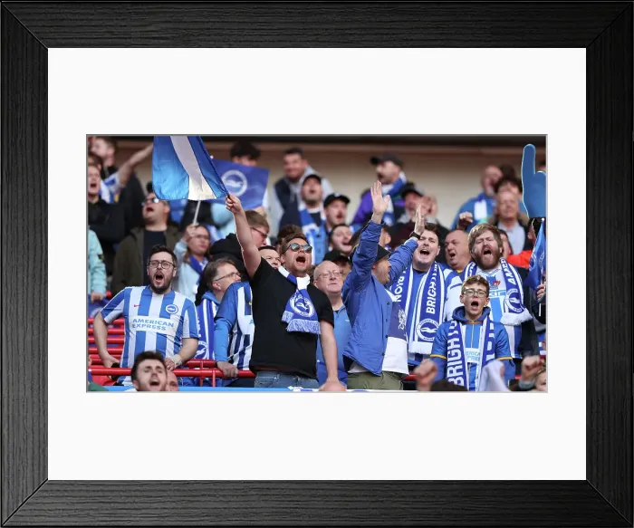 Framed Print : Sea of Albion: Brighton and Hove FA Cup Semi-Final vs Manchester United at Wembley (23APR23) Framed Print : Sea of Albion: Brighton and Hove FA Cup Semi-Final vs Manchester United at Wembley (23APR23)